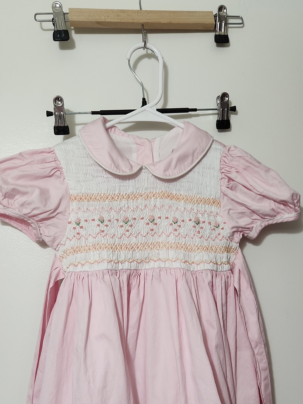 Pettigirl Pink Smocked Dress Sz 6 100% Cotton
